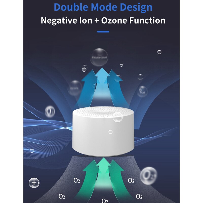Ozone Air Purifier Negative Ions Air Cleaner Purifier Mini Deodorization Machine for Refrigerator Wardrobe Shoe Cabinet