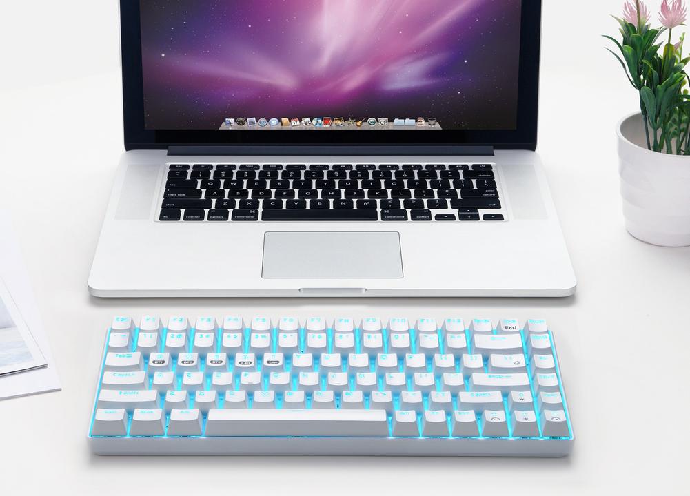 84 nøgler gaming mekanisk tastatur swap trådløst bluetooth rgb baggrundsbelyst tastatur til pc/mac trådløst mekanisk tastatur