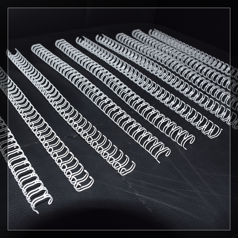 50/100PCS/LOT A4 3:1/2:1 Pitch 6.4-38.1mm OY Double coil White double loop wire Calendar binding comb Binding wire rings