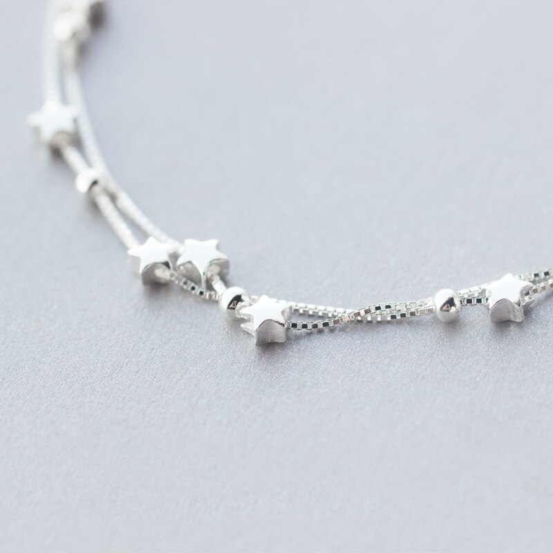 Zilveren ketting layering sterren | -NL Zilveren ketting layering sterren | -NL