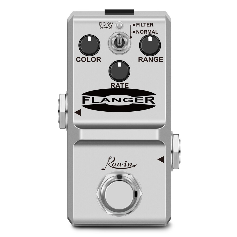 Rowin kitara pedaali särö overdrive chorus flanger phaser delay effecot pedaali nanosarja sähkökitaran bassolle: Flanger