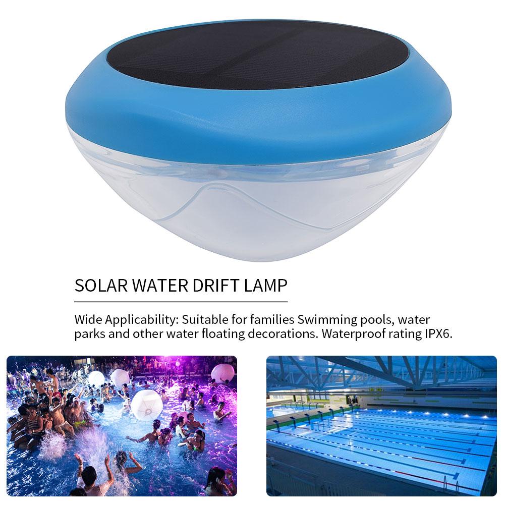 Solar Powered LED Water Floating Ball Lamp IPX6 Color Underwater Drift Lamp For Yard Pond Garden Pool Decoration Light
