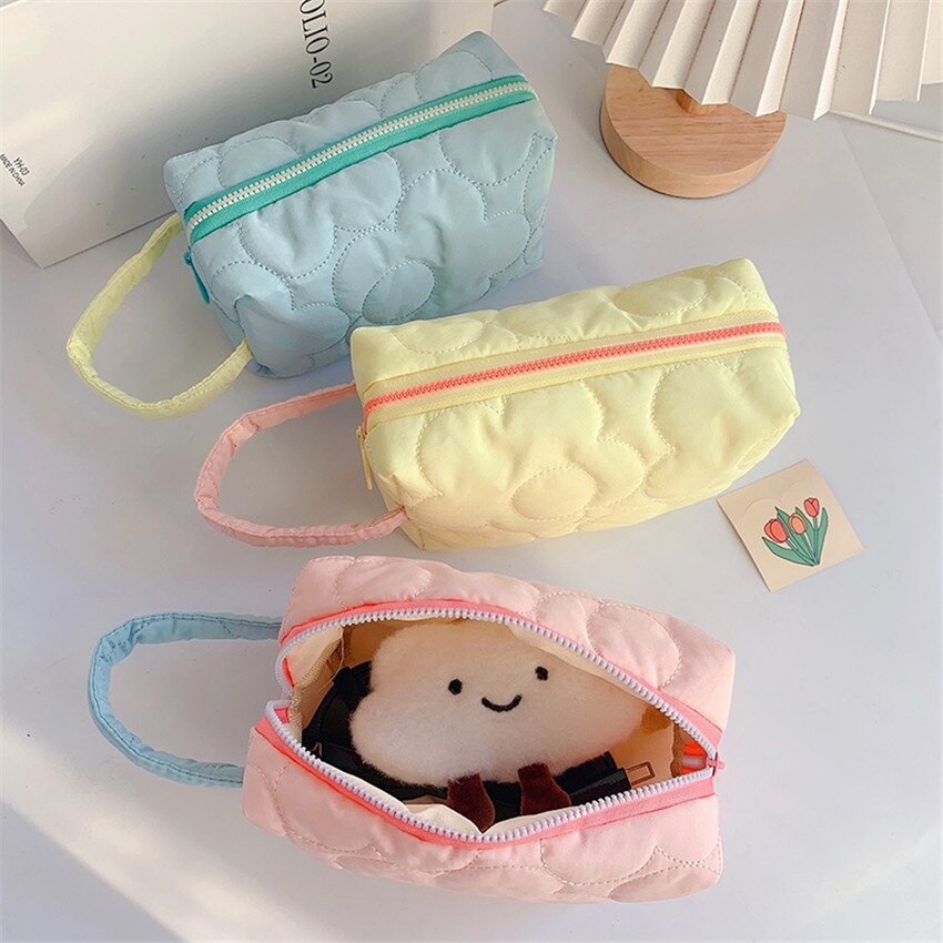 eins Neue Koreanische Stepp Kosmetik Taschen Frauen Große Kapazität Baumwolle machen-hoch Lagerung Tasche Schönheit fallen Für Mädchen