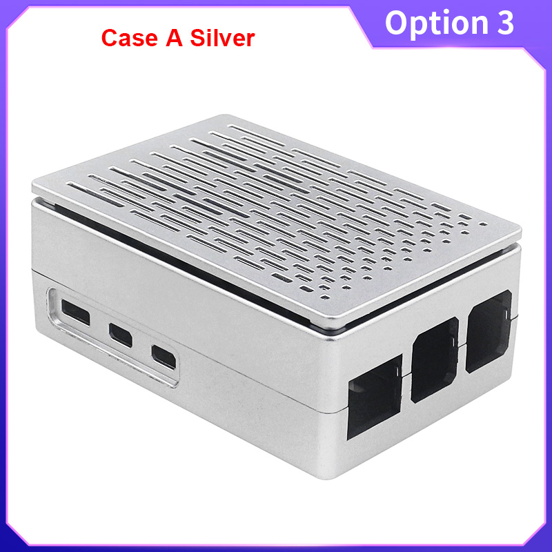 Raspberry Pi 5 ABS Case Black Silver Plastic Shell Optional PWM Cooling Fan Protection Box for Raspberry Pi 5: WHITE