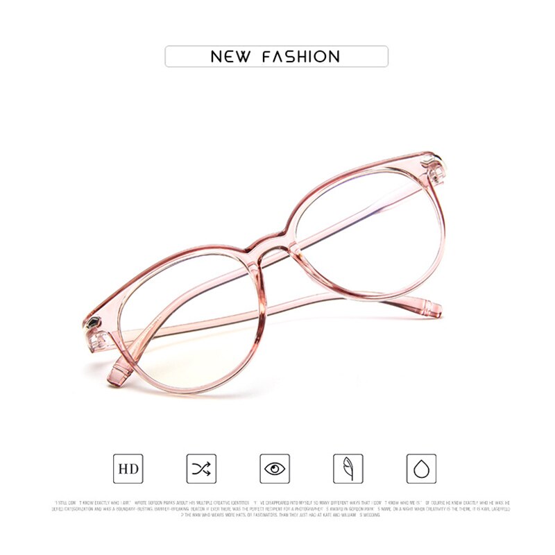 Anti-Blue Round Glasses Eyeglasses Anti Radiation Reading Glasses Blue Light Blocking