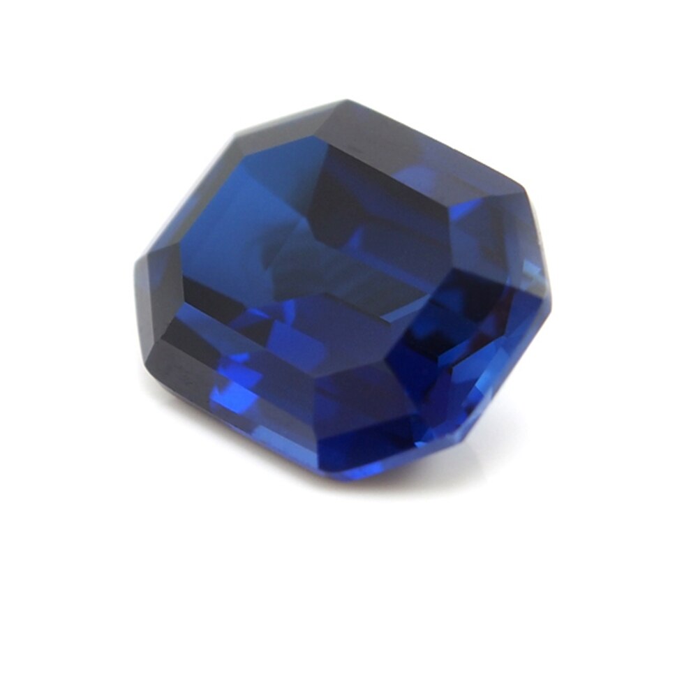 10*12mm 5 Stuk/veel Blue Sapphire emerald cut Blue korund Losse Edelsteen