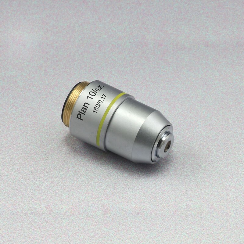 Biological Microscope Plan Objective Lens 4X 10X 20X 40X 60X 100X RMS Thread 160/0.17 195mm: 10X
