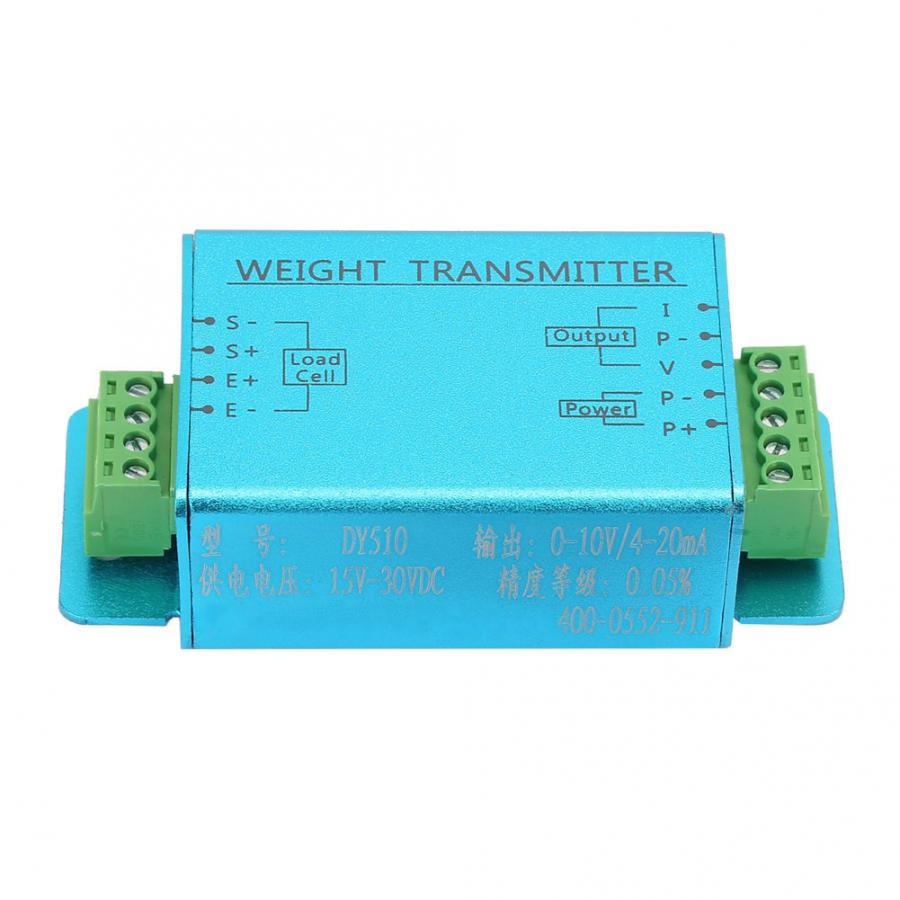 DY510 4-20mA Load Cell Weighing Sensor Transducer Transmitter Amplifier Signal Amplification 15~30VDC Load Cell Transmitter