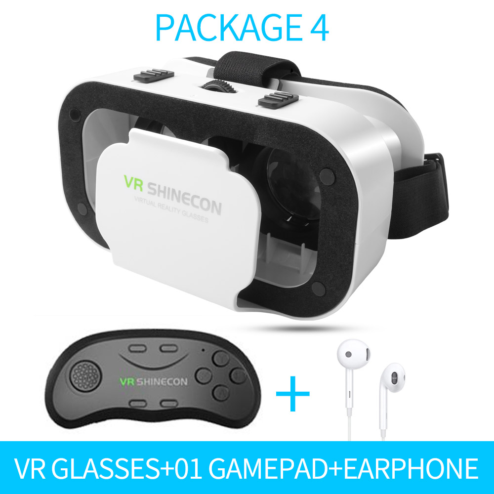 5.0 VR lunettes virtuelles réalité 3D VR lunettes Smartphone boîte casque stéréo casque pour IOS VR lunettes Android Rocker Googles Mini: VR I 01 I Earphone