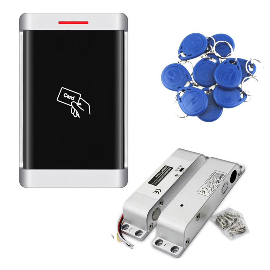 10000 Gebruikers Waterdichte Id Standalone Toegangscontrole Controller Zinklegering Case Beveiliging Toegangsdeur Reader Toegangscontrole Systeem: reader W lock