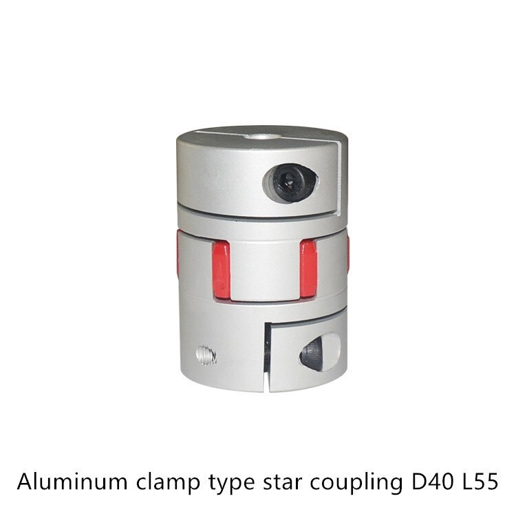 ball screw coupling diameter 40mm length 55mm plum shaped clamping flexible coupling shaft coupler encoder stepper motor