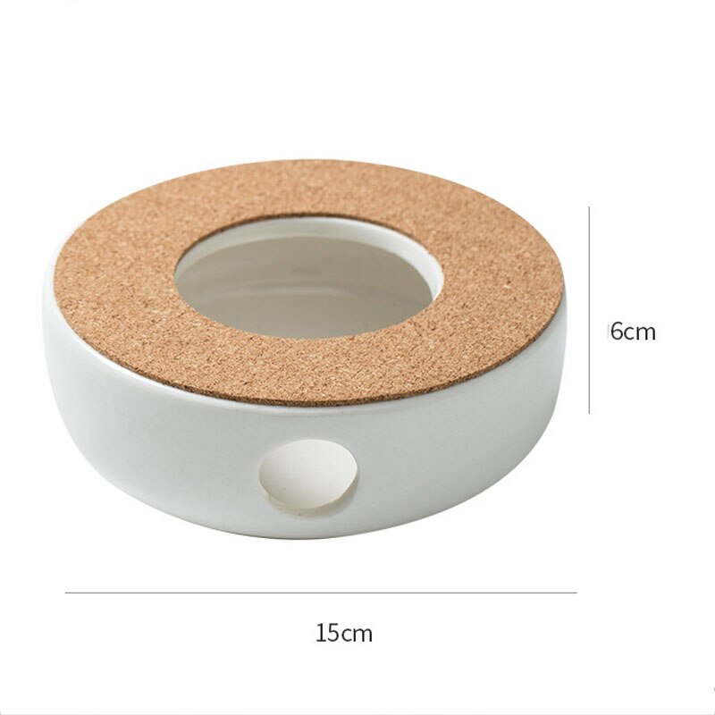 Mini Portable Ceramic Teapot Holder Base Teapot Warmer Insulation Base Coffee Water Warmer Candle Holder Tea Accessories