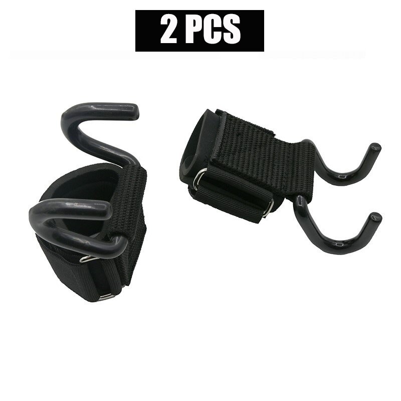 Weight Lifting Hooks Gym Fitness Set Weightlifting Wrist Straps Gloves Pull-ups Power Lifting Grips Training Booster Equipment: 2 PCS B