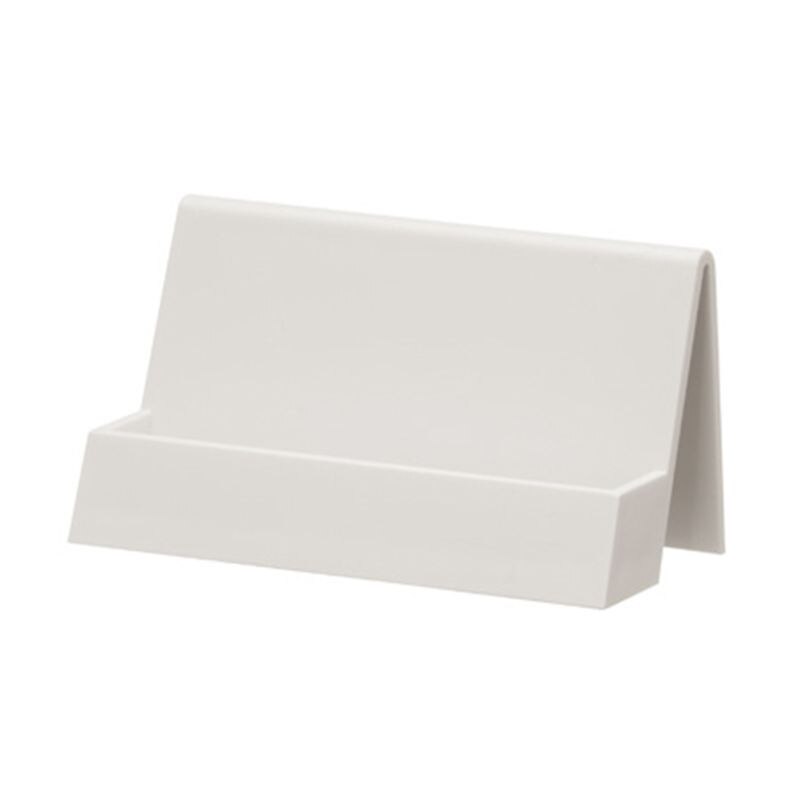 Porte-cartes de visite, présentoir de rangement, support de table, organisateur  k1ab: Blanc