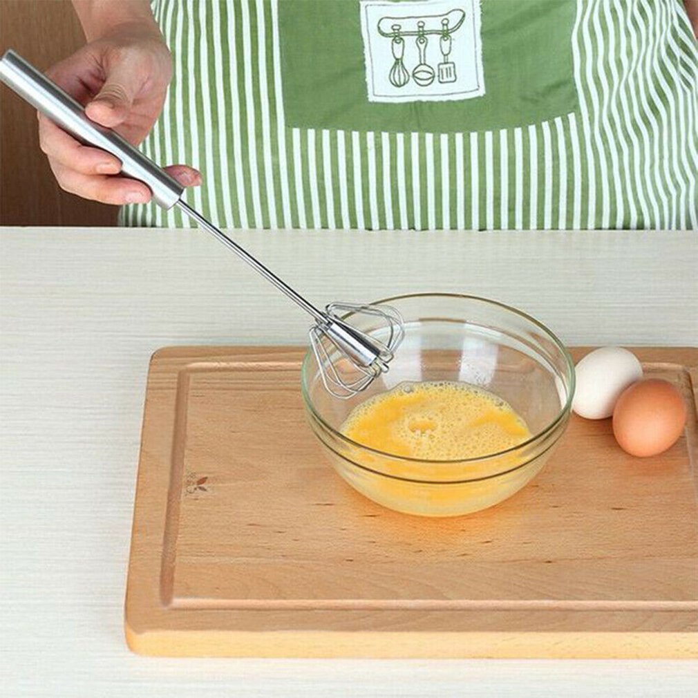 Äggvisp i rostfritt stål handhållen äggvisp enkelt handtag non-stick enkel enkel användning köketillbehör