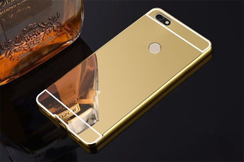 Spiegel Fall Für huawei P9 Plus 5,5 zoll Harte Metall Aluminium Rahmen Schutzhülle Zurück Abdeckung Für huawei P9Plus P9 + telefon Fall