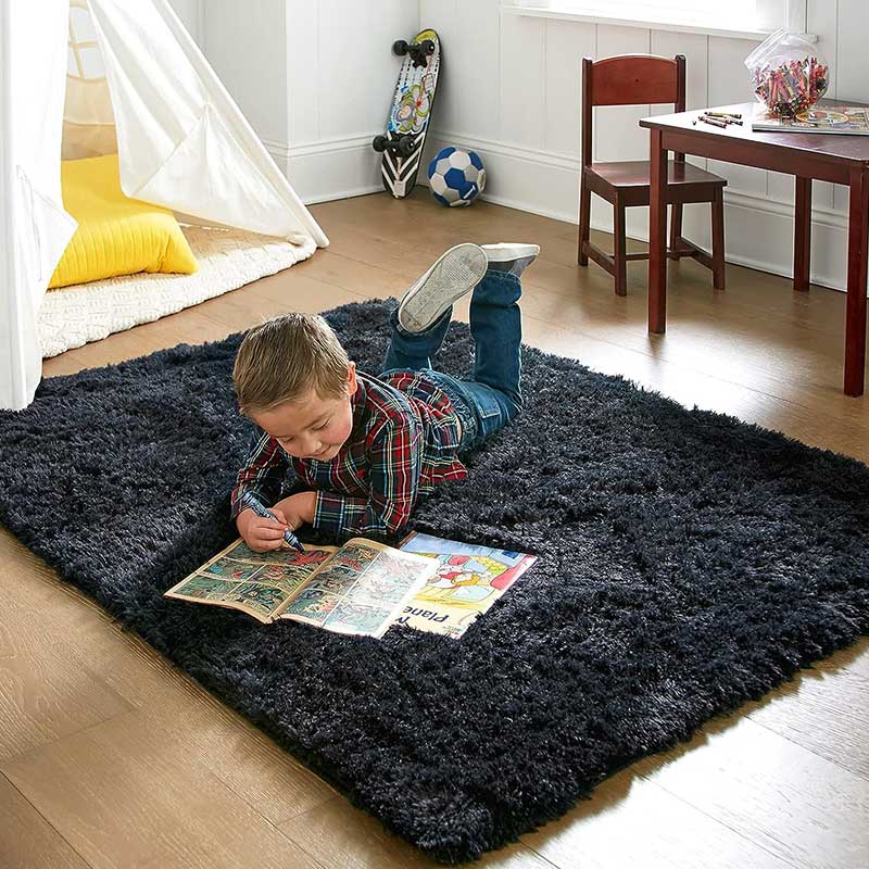 Alfombra de felpa para sala de estar, cojines para el suelo del sofá, alfombra moderna suave y esponjosa para el hogar, alfombra de juego para dormitorio de niños, de navidad