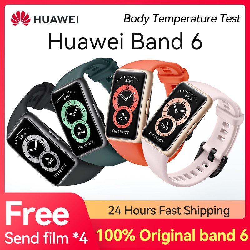 Huawei Armbinde 6 Clever Sport Uhr NFC /Profi Auflage Waterpro Von Herz Bewertung Blut Sauerstoff Überwachung Für Männer Und frauen