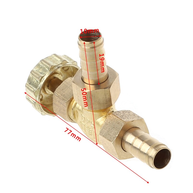 Elleboog Messing Naaldventiel 10mm Propaan Butaangas Richter Prikkeldraad Aansluitingen 1 Mpa