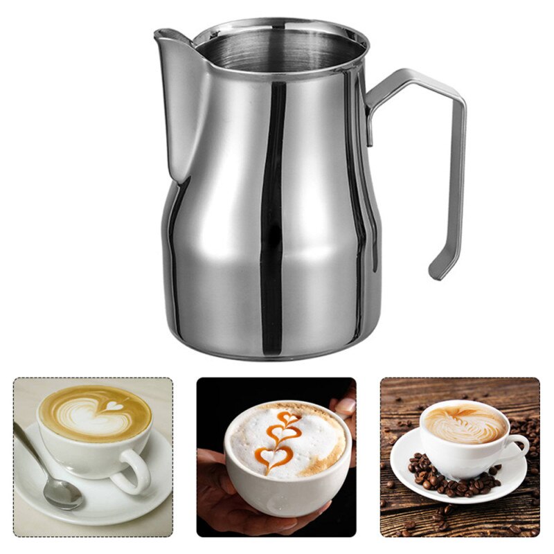 Stainless Espresso Coffee Pitcher Latte Milk Frothing Jug Kitchen 350ml 500ml 750ml