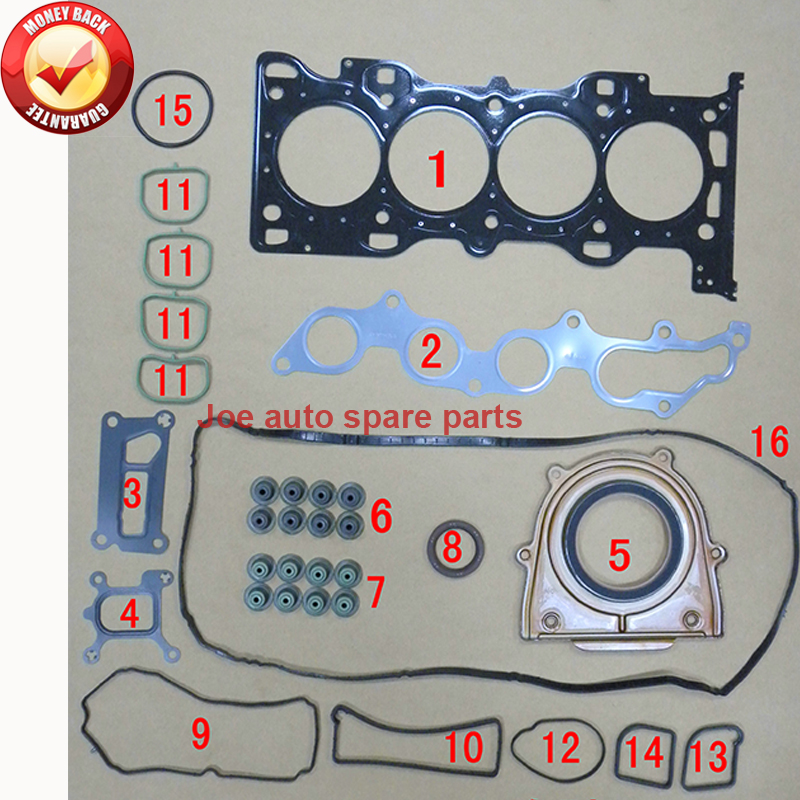 SEBA SEWA motor de juego completo de juntas para FORD MONDEO/MONDEO IV GALAXY S-MAX 2,3 2.3L 2261cc 07-50291100