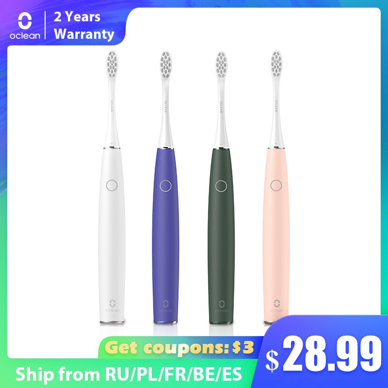 Sonic Electric Toothbrush Oclean Air 2 Super Quiet Sonic Toothbrush CleanTeeth Magnetic Fast Charging Last 40 Days Toothbrush