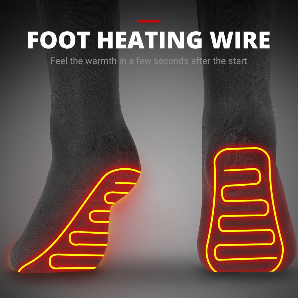 Heating Motorcycle Socks Heated Sock USB Electric Motorcycle Boots Heating Socks Infrared Heated Boots Skiing Sock Winter #