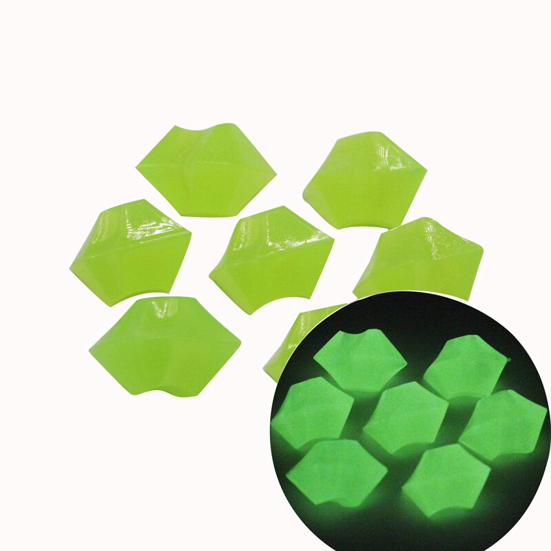 50Pcs Glow In The Dark Tuin Steentjes Glow Stones Rocks Voor Loopbruggen Tuinpad Patio Gazon Yard Decor Lichtgevende stenen Jardin: Fruit Green