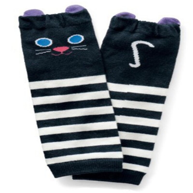 Cartoon Air Conditioning Baby Leg Warmers Baby Boys Girls Toddler knee-length Striped Leg Warmer Y13