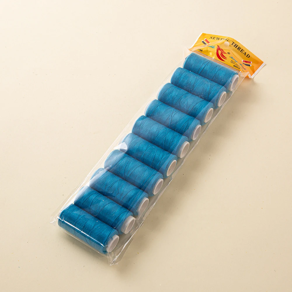 10Pcs Sewing Thread Hand Sewing String Spool for Embroidery and Sewing Machine DIY Embroidery Thread 200 Yards Each: Dark Red