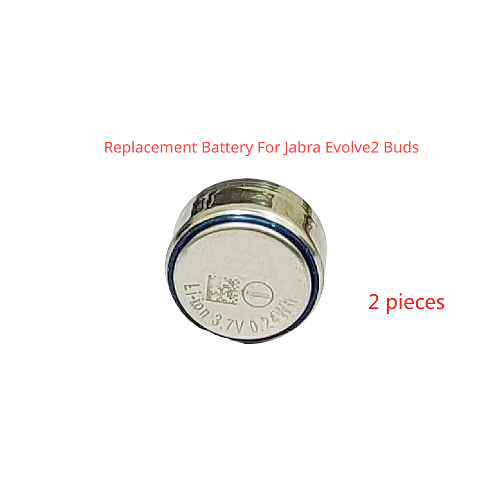 Accesorios de auriculares inalámbricos para Jabra Evolve2 Buds / ELITE 4 Active / ELITE7 Pro / ELITE2 / ELITE 85T, batería: BLANCO