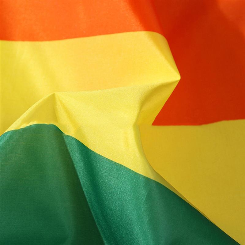 Polyester regnbue flag stort lgbt pride flag udendørs banner  (60*90cm)