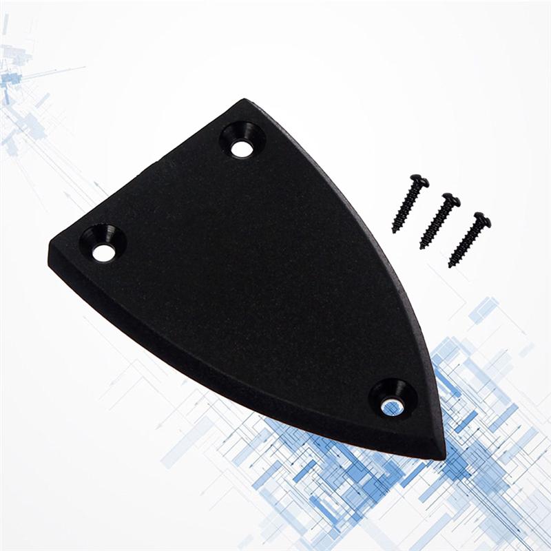 2pcs Truss Rod Cover Durable 3 Holes Plastic Guitar Parts Truss Rod Cover for Musical Instrument Bass Guitar