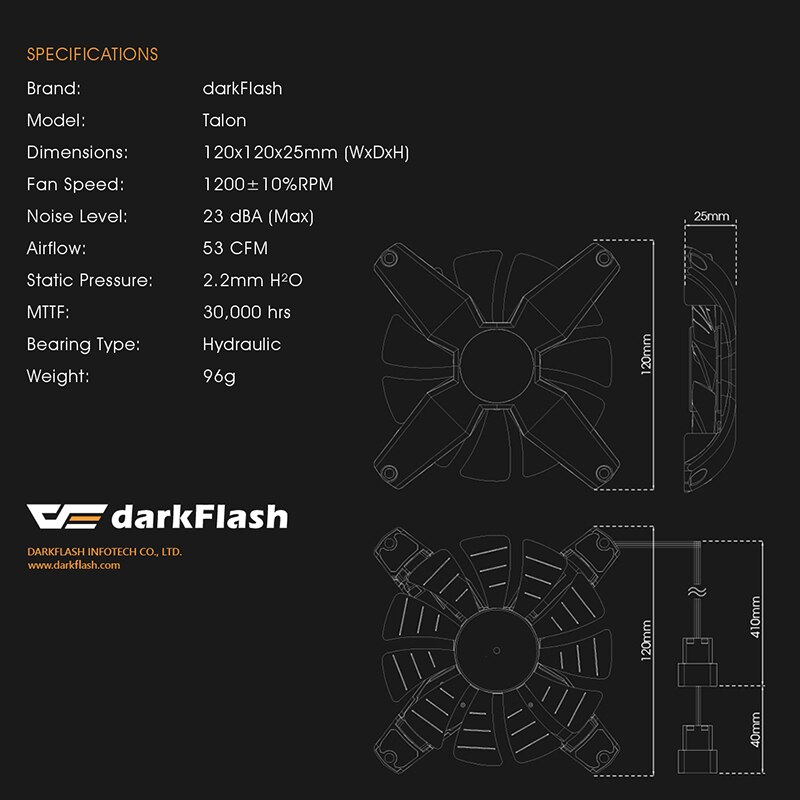darkFlash 120mm RGB PC Case Fan Computer 3pin AURA SYNC Silent Fans Case Cooler Cooling 12V 4pin Gaming fans for Computer Cases
