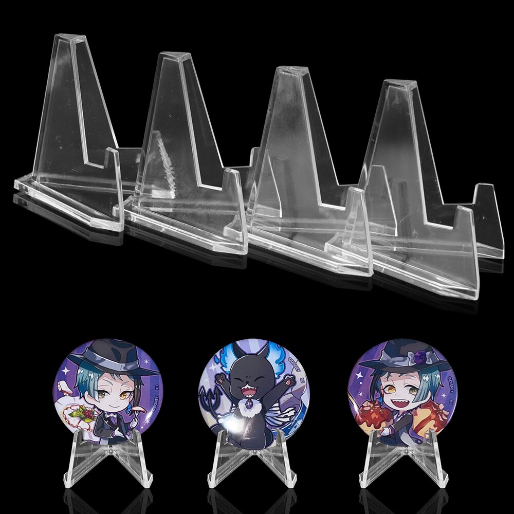 HILIFE Collection Coin Storage Rack Postcard Display Medal Shelf 10pcs Mini Coin Display Easel Holder Acrylic Stands
