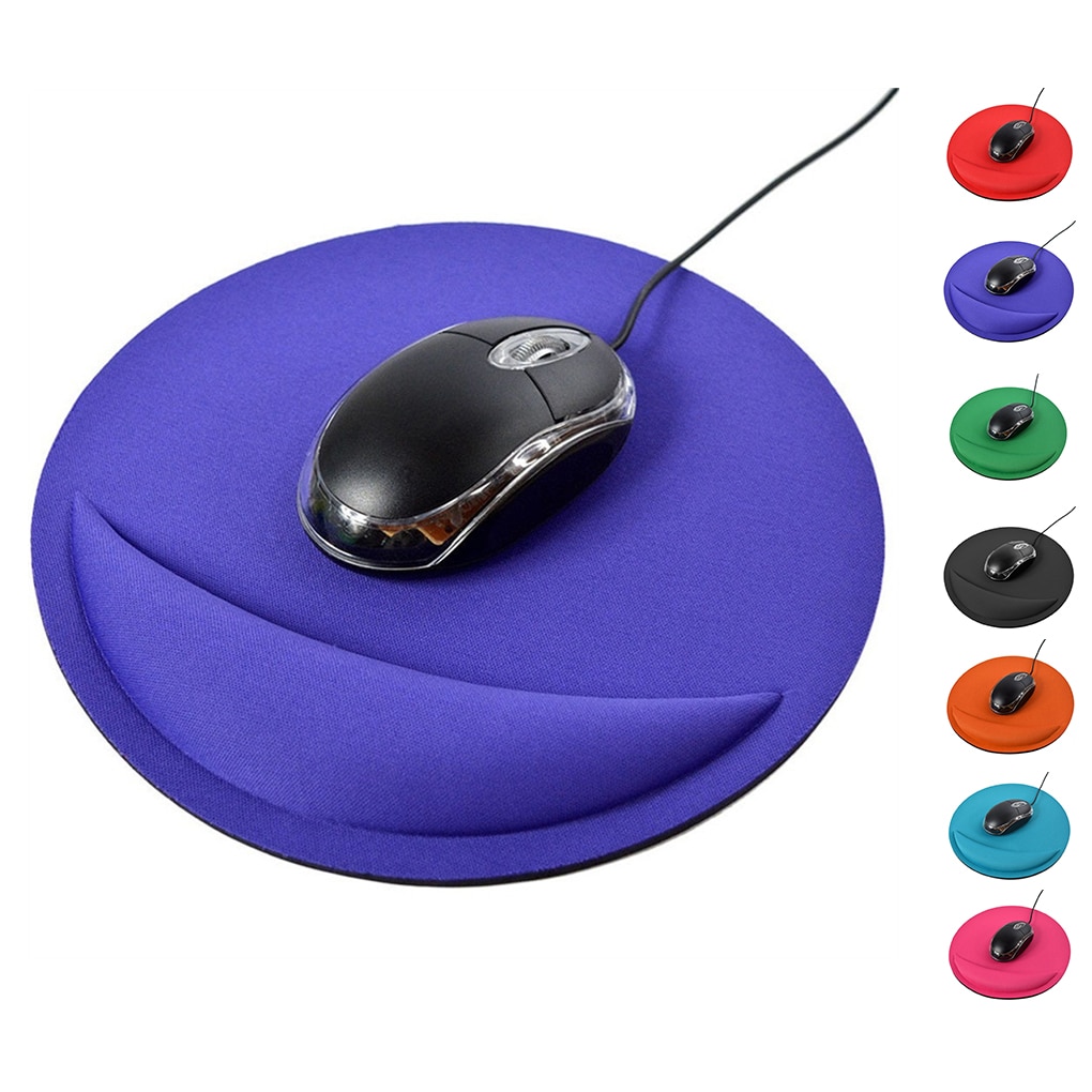 non-scontrino topo pad Morbido Rotondo Da Polso Protetto Cuscino di colore Solido EVA topo pad Da Gioco casa ufficio Mousepad Zerbino per Gamer