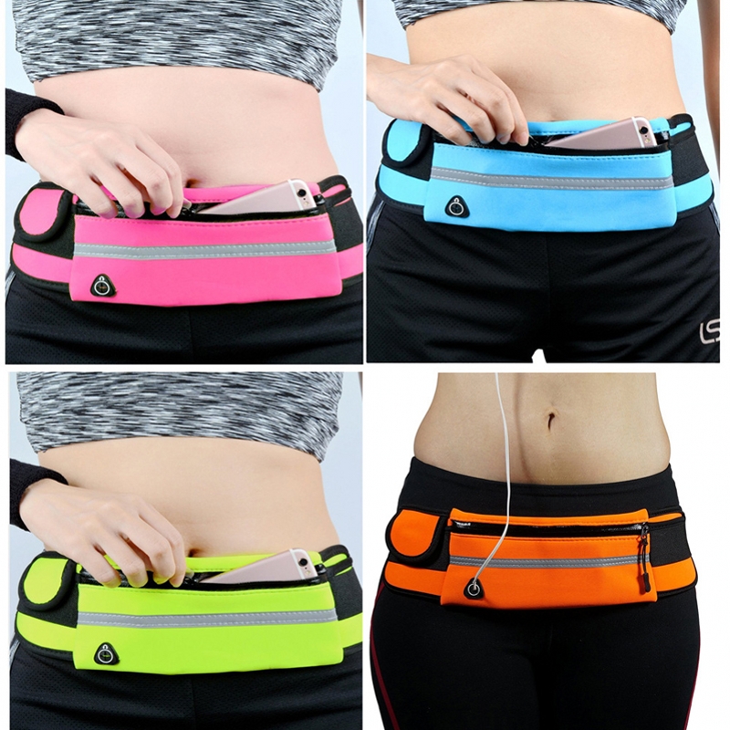 Mini fanny pack dame midjeveske for menn bærbar enkel usb-lomme reise multifunksjon vanntett telefonbelteveske