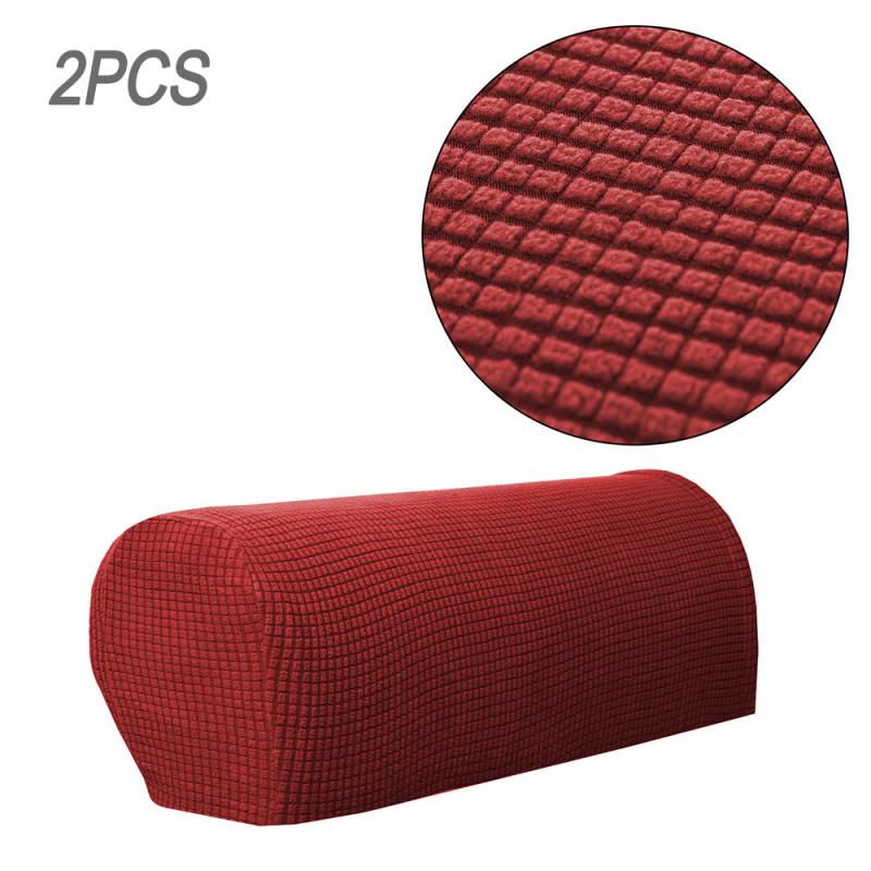 1Pair Removable Sofa Arm Chair Protector Armchair Covers Armrest Stretch Solid Couch Cover Home Living Room Armchair Covers: 03