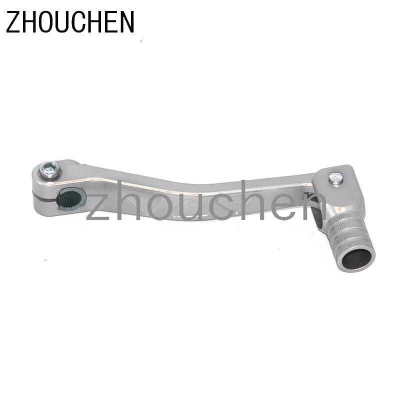 Cnc aluminium folde gear gearstang passer til 100cc-250cc motorer pit dirt bike motocross cnc -208: Sølv