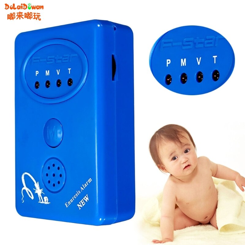 Voksen baby sengevædning enuresis urin sengevådealarm + sensor med klemme blå fugtighedspåmindelse