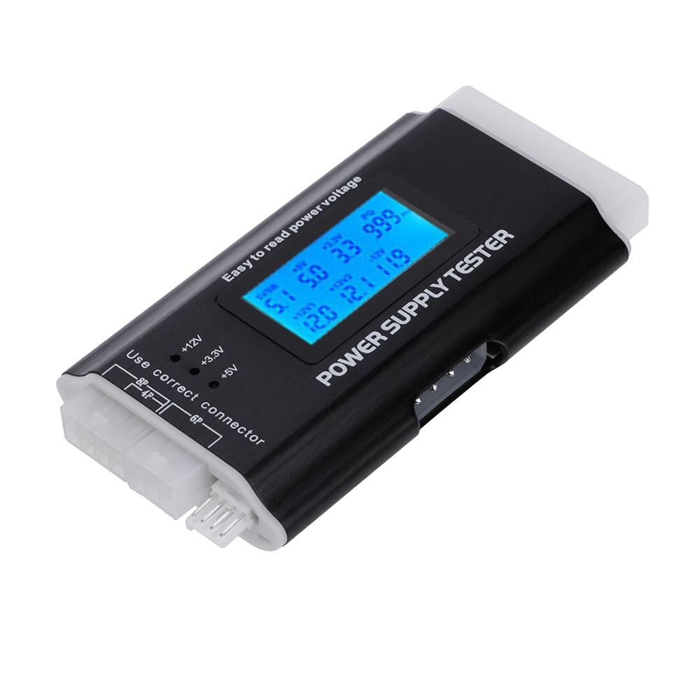 Digital LCD Display PC Computer Power Supply Tester Checker ATX Measuring Diagnostic Tester Tools Power Supply Tester: A