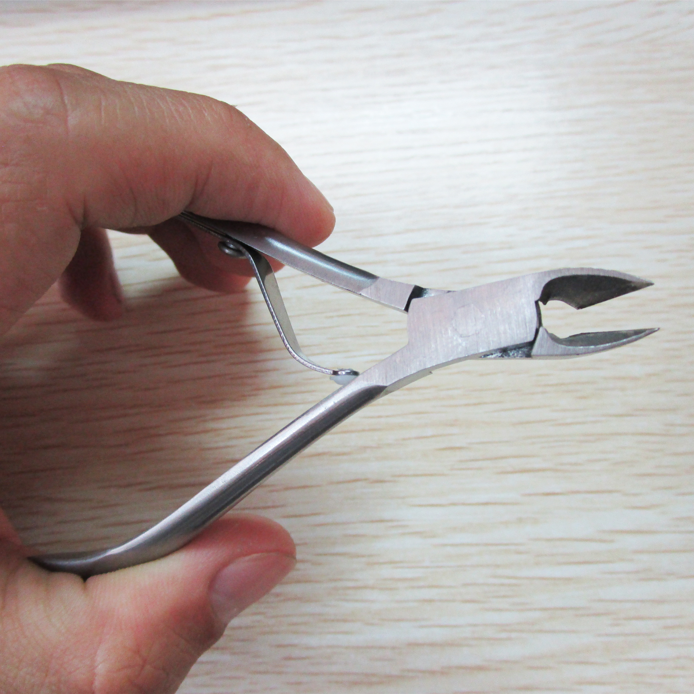 Tijeras de acero inoxidable para cutículas, cortador de pedicura para eliminación de piel muerta, cortauñas, herramientas para manicura para cutícula de pies