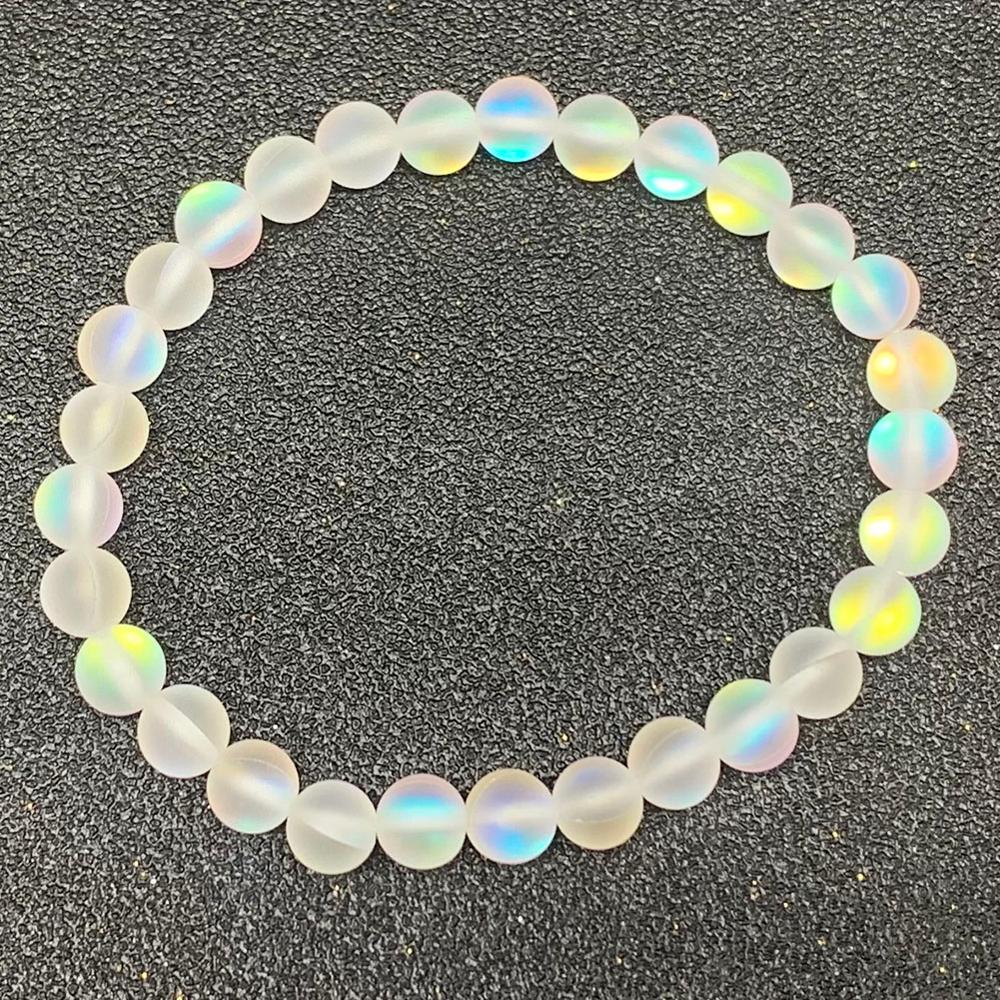 Lichtgevende armbanden voor meisjes, rekbare touw, veelkleurige armband, unieke moderne armbanden voor vrouwen, kerst: 5