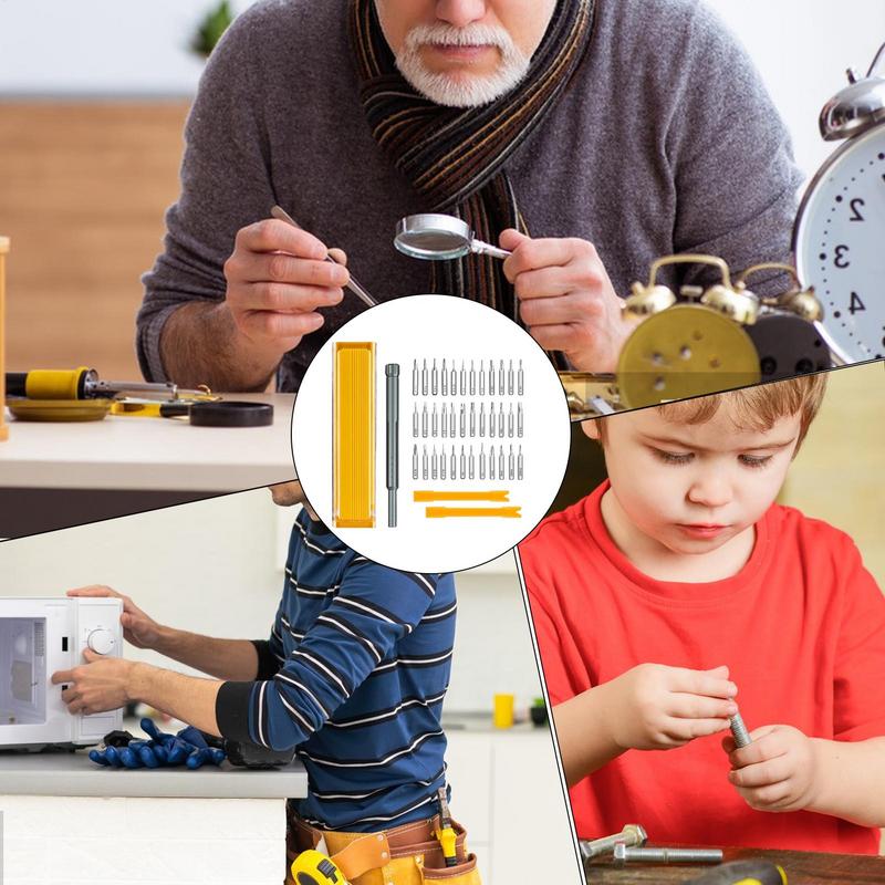 Kleine schroevendraaierset 41-in-1 magnetische schroevendraaierset Antislip huishoudelijk gereedschap Elektronica gereedschapsset voor computers Laptops