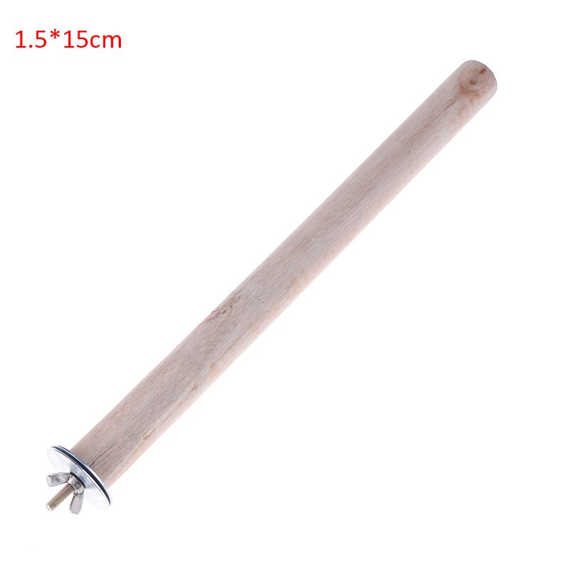 Wooden Parrot Stand Stick Perch for BirdsToy Bird Cage Accessories 1Pc: 1.5x15cm