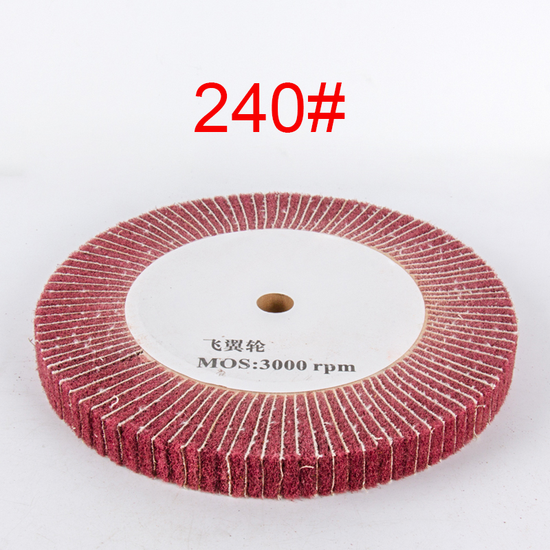 Nylon Polishing Mop Brush Drawing Deburring Drum Wheel for Stainless Steel: 6*20mm / Orange