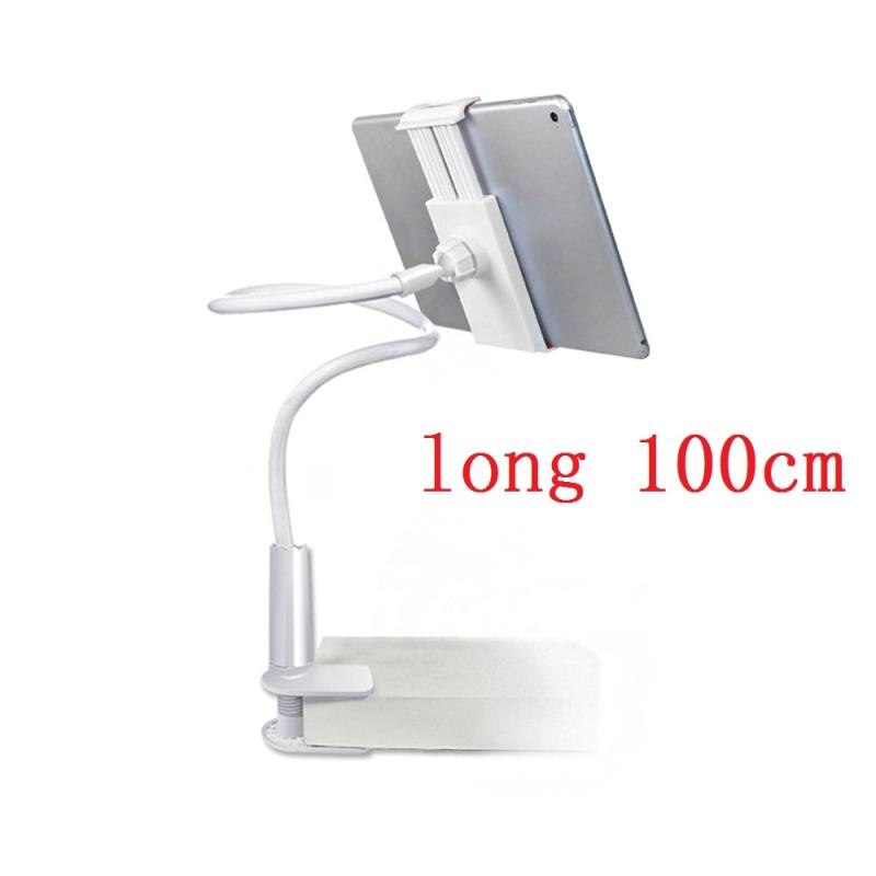 Soporte Universal para teléfono móvil Lazy, soporte Flexible para Tablet, cama, escritorio, soporte de Clip para mesa para IPhone 11, Samsung, Xiaomi, ipad: 100cm white