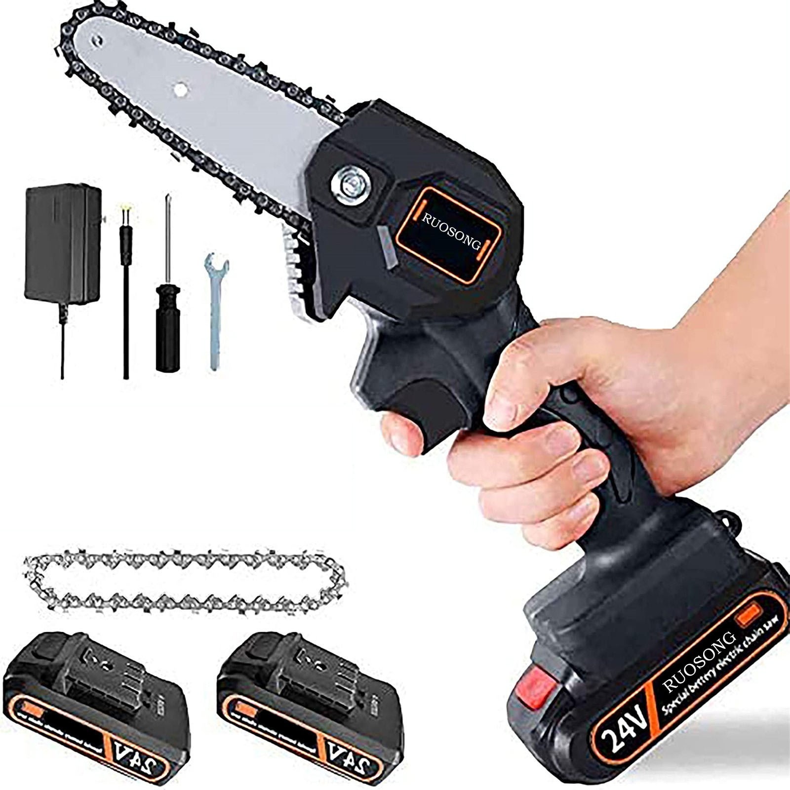 4 Inch The Mini Electric Chainsaw Ever Battery-powered Wood Cutter Rechargeable Best Price