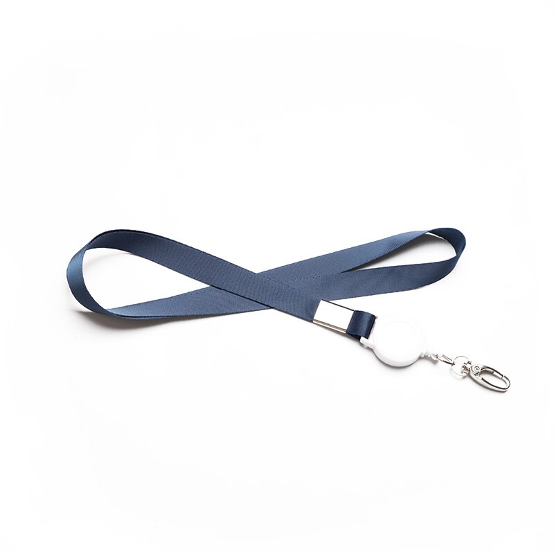 Lanyards Voor Sleutels Id Kaart Diy Hang Touw Lanyard Intrekbare Badge Houder: Marineblauw