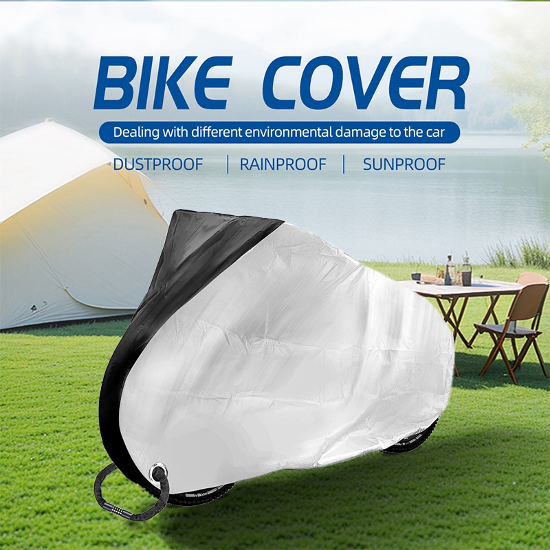 Cubierta de lluvia para bicicleta, sombrilla para exteriores, protección UV para interiores, funda para bicicleta de montaña, accesorios para bicicleta de montaña y carretera